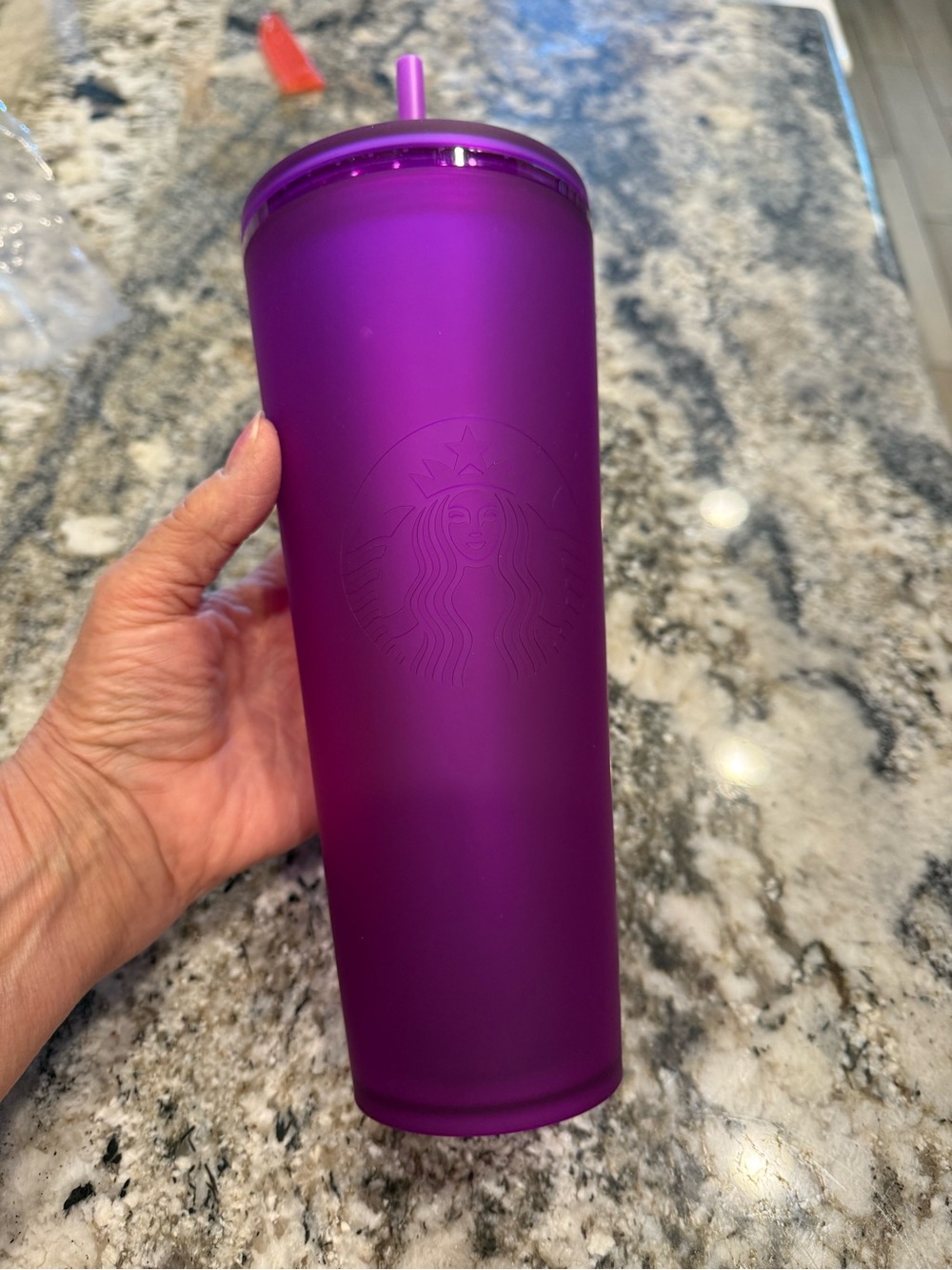 Starbucks 24oz Deep Purple Tumbler with Lid NEW